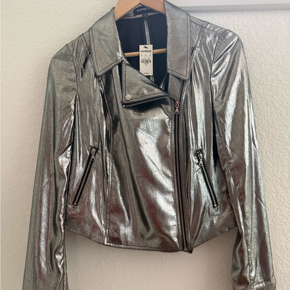 Express Shimmering Silver Women's jacket